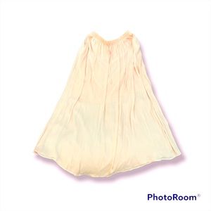 Light pink maxi skirt with built in slip